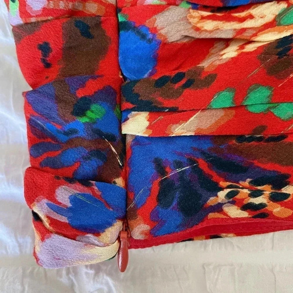 Zara floral printed ruched top - Picture 8 of 14